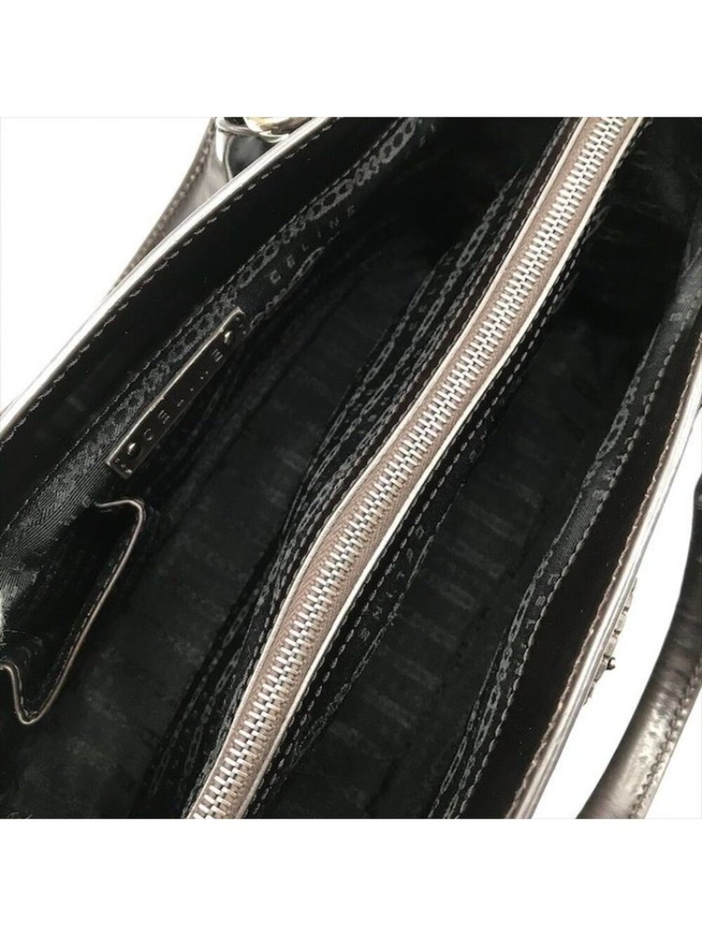 Celine Horse Carriage Signature Hand Tote Enamel Leather Brown - Picture 8 of 10